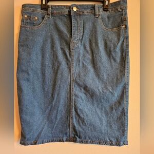 Falmer Heritage Denim Pencil Skirt XXXL